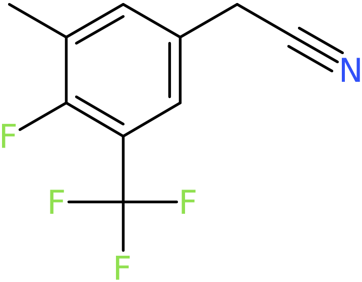 CAS: 1373920-75-2 | 4-Fluoro-3-methyl-5-(trifluoromethyl)phenylacetonitrile, >97%, NX22589