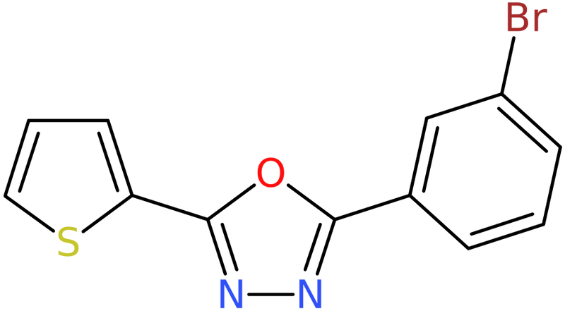 CAS: 957065-93-9 | 2-(3-Bromophenyl)-5-(thien-2-yl)-1,3,4-oxadiazole, NX71136