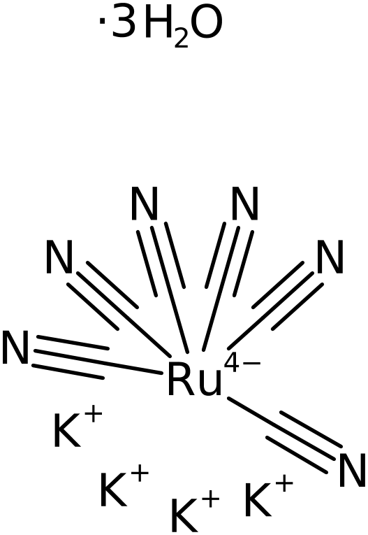 CAS: 15002-31-0 | Potassium hexacyanoruthenate(II) trihydrate, >99%, NX25463