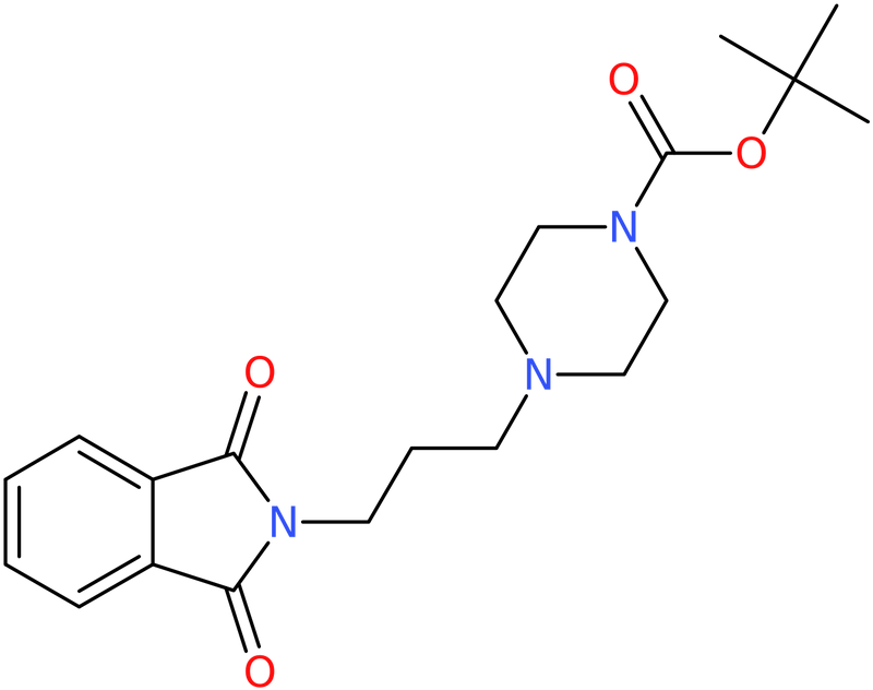 CAS: 857266-28-5 | 4-[3-(1,3-Dioxo-1,3-dihydro-isoindol-2-yl)-propyl]-piperazine-1-carboxylic acid tert-butyl ester, NX64349