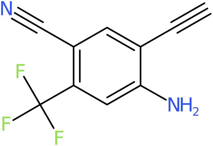 CAS: 949513-12-6 | 4-Amino-5-ethynyl-2-(trifluoromethyl)benzenecarbonitrile, NX70513