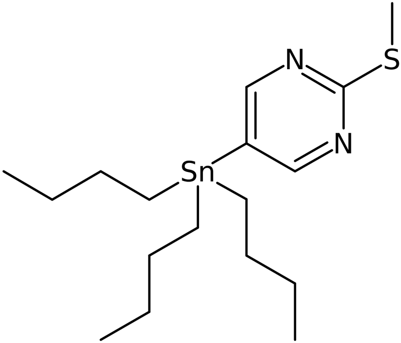 CAS: 120717-37-5 | 2-(Methylthio)-5-(tributylstannyl)pyrimidine, NX17184