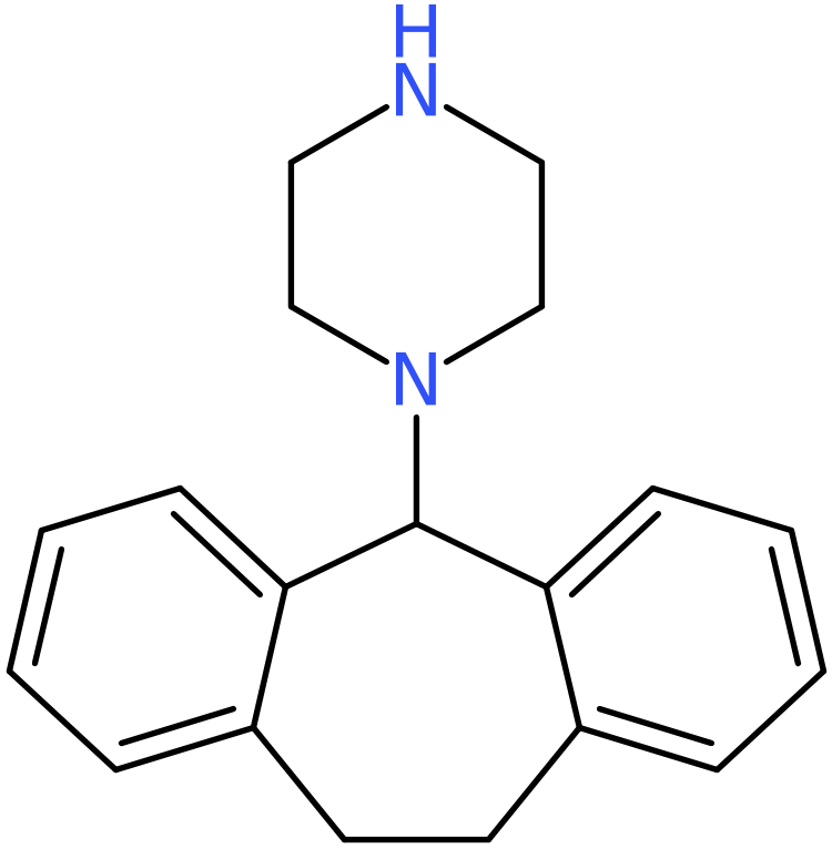 CAS: 69159-50-8 | 1-(10,11-Dihydro-5H-dibenzo[a,d][7]annulen-5-yl)piperazine, >99%, NX58427