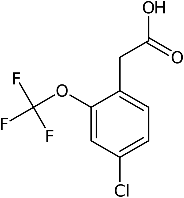 CAS: 1261570-91-5 | 4-Chloro-2-(trifluoromethoxy)phenylacetic acid, >98%, NX19525