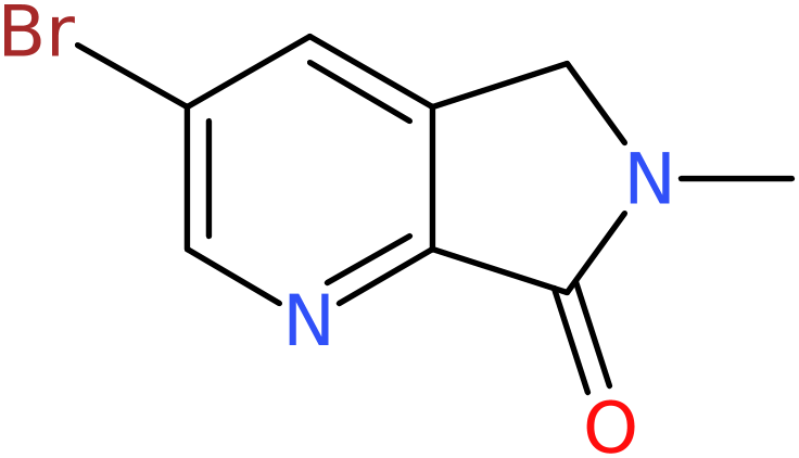 CAS: 1254319-55-5 | 3-Bromo-6-methyl-5,6-dihydro-7H-pyrrolo[3,4-b]pyridin-7-one, >95%, NX19046