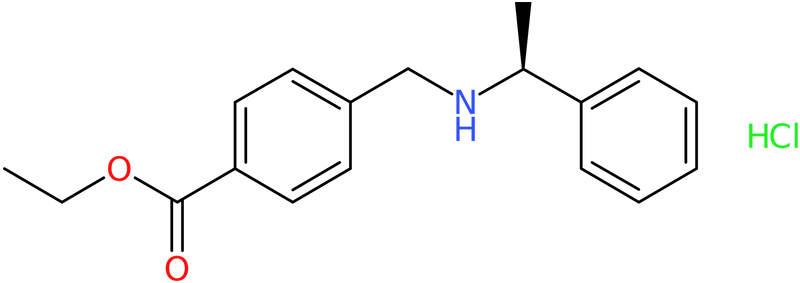 Ethyl 4-[[[(1S)-1-phenylethyl]amino]methyl]benzoate hydrochloride, NX74184