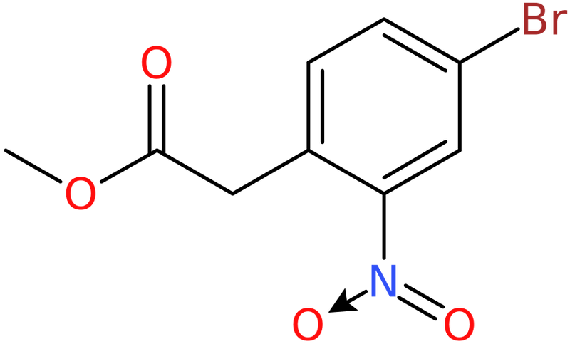 CAS: 100487-82-9 | Methyl 4-bromo-2-nitrophenylacetate, >97%, NX10507