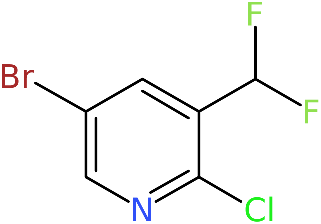 CAS: 1332392-76-3 | 5-Bromo-2-chloro-3-(difluoromethyl)pyridine, >97%, NX21256