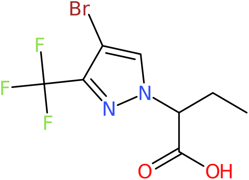 CAS: 1006473-58-0 | 2-[4-Bromo-3-(trifluoromethyl)-1H-pyrazol-1-yl]butanoic acid, NX10706