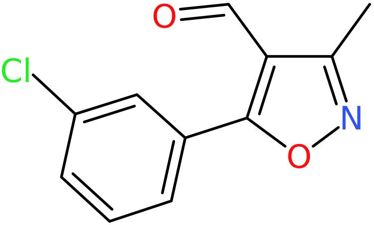 CAS: 1208081-72-4 | 5-(3-Chlorophenyl)-3-methylisoxazole-4-carboxaldehyde, >95%, NX17267