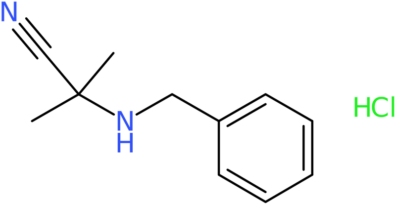 CAS: 97383-67-0 | 2-(Benzylamino)-2-methylpropanenitrile hydrochloride, NX71486