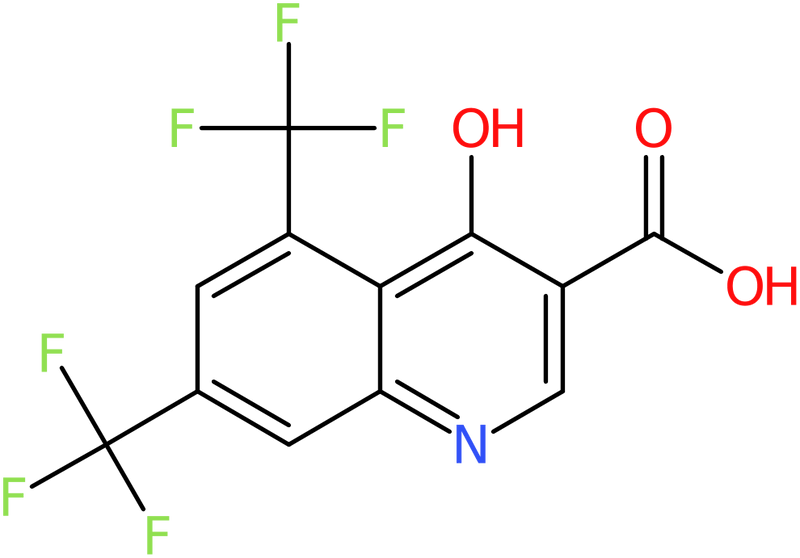 CAS: 240408-95-1 | 5,7-Bis(trifluoromethyl)-4-hydroxyquinoline-3-carboxylic acid, NX36881