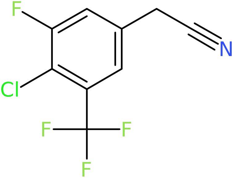 CAS: 1431329-62-2 | 4-Chloro-3-fluoro-5-(trifluoromethyl)phenylacetonitrile, >97%, NX24124