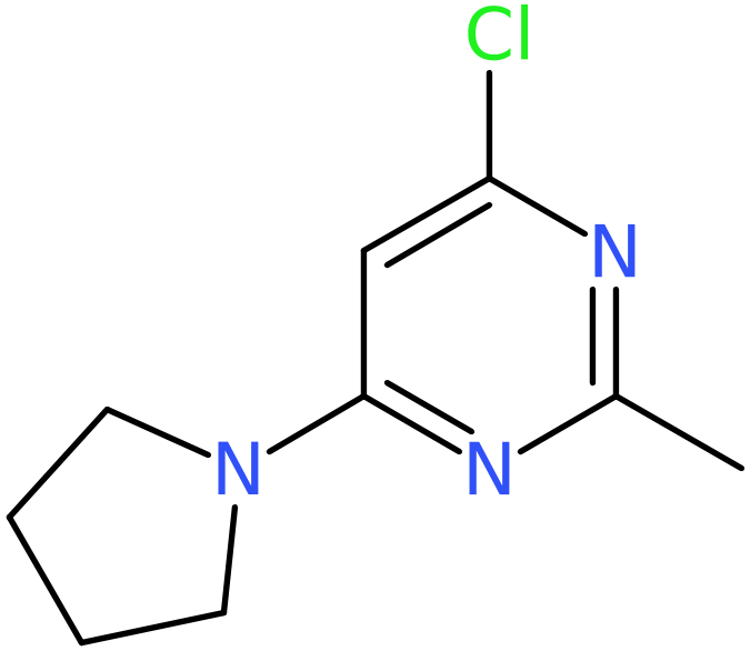 CAS: 914349-69-2 | 4-Chloro-2-methyl-6-(pyrrolidin-1-yl)pyrimidine, >98%, NX68556