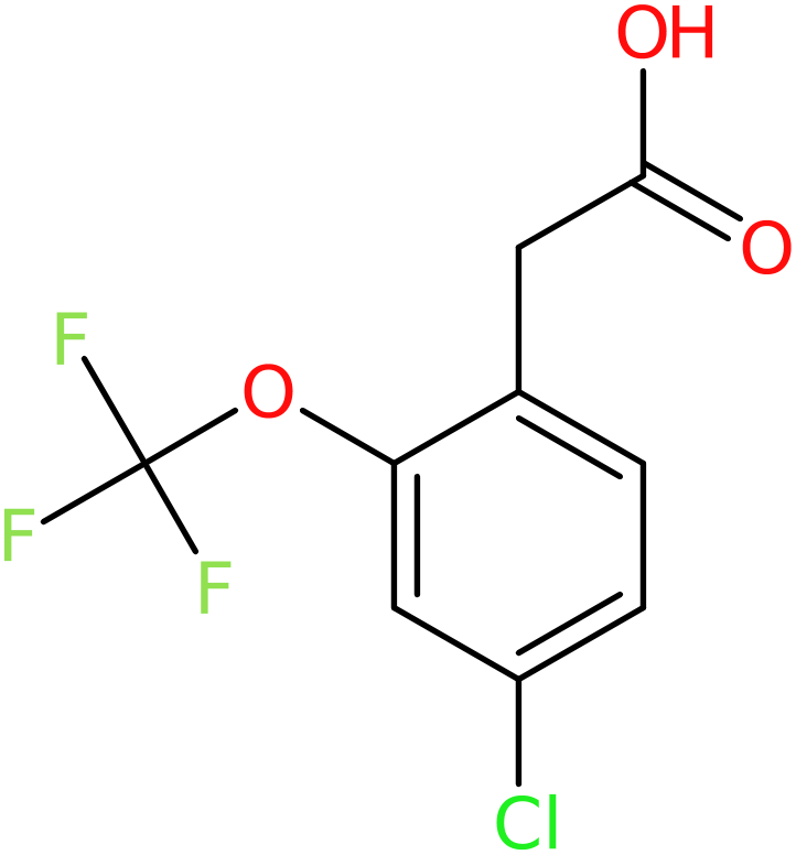 CAS: 1261570-91-5 | 4-Chloro-2-(trifluoromethoxy)phenylacetic acid, >98%, NX19525