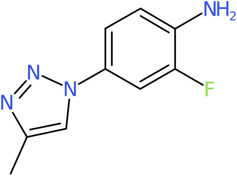 CAS: 1353878-22-4 | 2-Fluoro-4-(4-methyl-1H-1,2,3-triazol-1-yl)aniline, NX21985