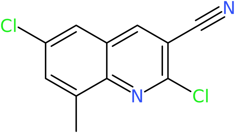 CAS: 948291-60-9 | 2,6-Dichloro-8-methylquinoline-3-carbonitrile, NX70443