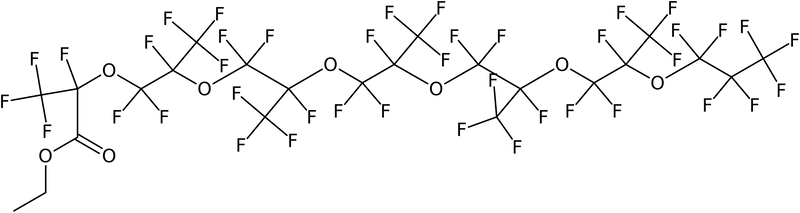 CAS: 121368-60-3 | Ethyl perfluoro-2,5,8,11,14,17-hexamethyl-3,6,9,12,15,18-hexaoxaeicosanoate, >95%, NX17563