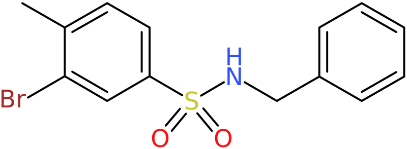 CAS: 850429-67-3 | N-Benzyl-N-3-bromo-4-methylbenzenesulphonamide, >98%, NX63850