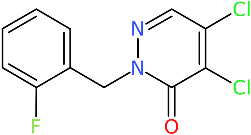 CAS: 175135-46-3 | 4,5-Dichloro-2-(2-fluorobenzyl)pyridazine-3(2H)-one, >97%, NX29102