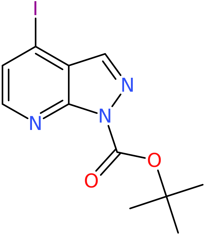 CAS: 945599-35-9 | tert-Butyl 4-iodo-1H-pyrazolo[3,4-b]pyridine-1-carboxylate, NX70299