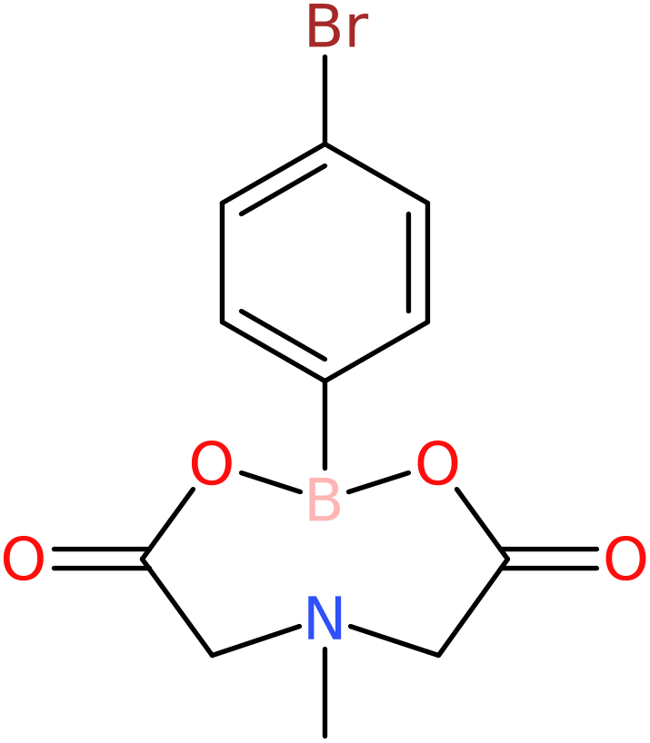 CAS: 943552-04-3 | 2-(4-Bromophenyl)-6-methyl-1,3,6,2-dioxazaborocane-4,8-dione, NX70181