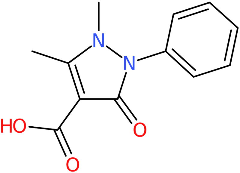 CAS: 83-10-3 | 1,5-Dimethyl-3-oxo-2-phenyl-2,3-dihydro-1H-pyrazole-4-carboxylic acid, >97%, NX63072