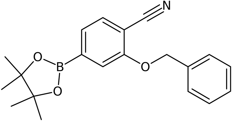 CAS: 1448894-65-2 | 2-(Benzyloxy)-4-(tetramethyl-1,3,2-dioxaborolan-2-yl)benzonitrile, NX24647