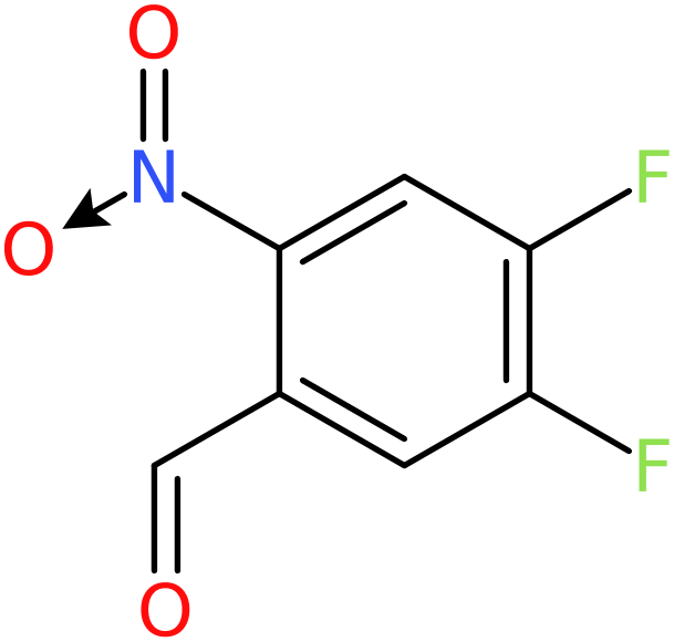 CAS: 149169-49-3 | 4,5-Difluoro-2-nitrobenzaldehyde, >95%, NX25320