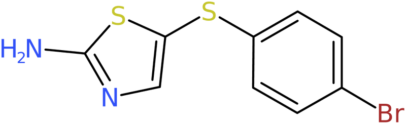 CAS: 90484-42-7 | 2-Amino-5-[(4-bromophenyl)thio]-1,3-thiazole, NX67986