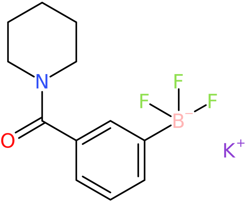 Potassium trifluoro[3-(piperidine-1-carbonyl)phenyl]boranuide, NX74424