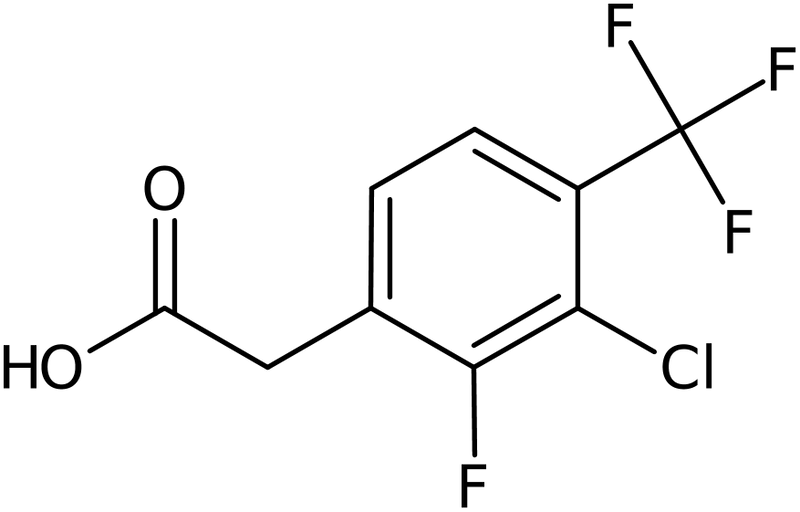 CAS: 1431329-72-4 | 3-Chloro-2-fluoro-4-(trifluoromethyl)phenylacetic acid, >97%, NX24134