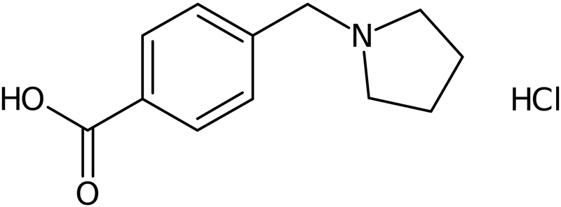 CAS: 159691-25-5 | 4-(Pyrrolidin-1-ylmethyl)benzoic acid hydrochloride, NX26898