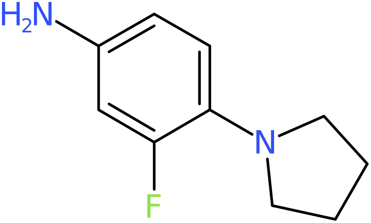 CAS: 93246-54-9 | 3-Fluoro-4-(pyrrolidin-1-yl)aniline, >98%, NX69499