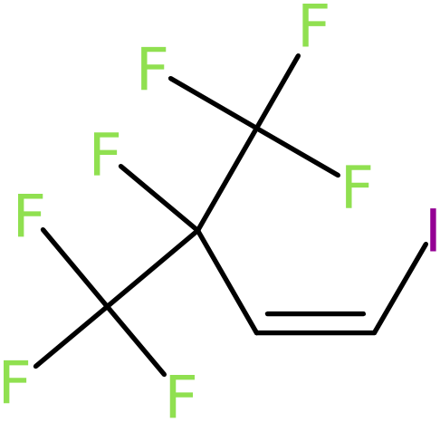 CAS: 243139-61-9 | 1H,2H-Heptafluoro(1-iodo-3-methylbut-1-ene), >97%, NX37108