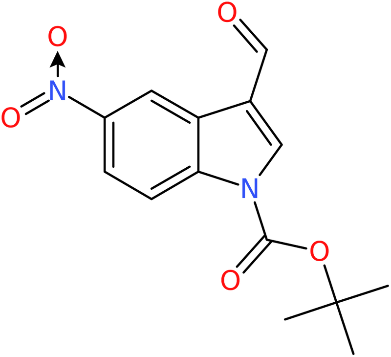 CAS: 914349-06-7 | 5-Nitro-1H-indole-3-carboxaldehyde, N-BOC protected, >98%, NX68533