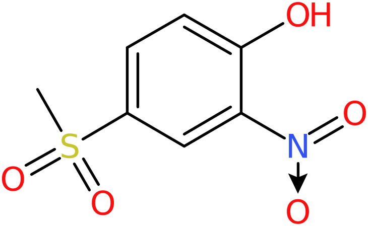 CAS: 97-10-9 | 4-(Methylsulphonyl)-2-nitrophenol, >95%, NX71448