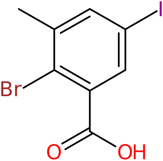 CAS: 1022983-52-3 | 2-Bromo-5-iodo-3-methylbenzoic acid, >95%, NX11524