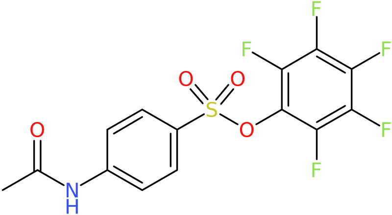 CAS: 886360-93-6 | 2,3,4,5,6-Pentafluorophenyl 4-(acetylamino)benzenesulphonate, NX66534