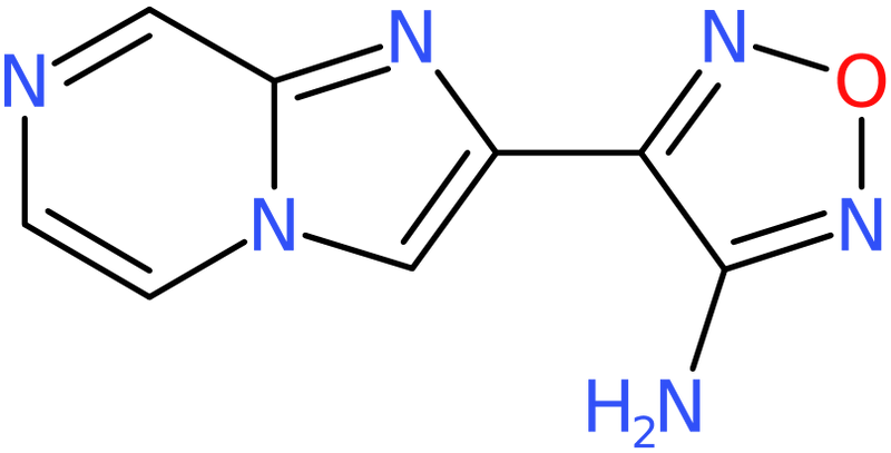 CAS: 1031927-02-2 | 3-Amino-4-(imidazo[1,2-a]pyrazin-2-yl)-1,2,5-oxadiazole, >97%, NX11833