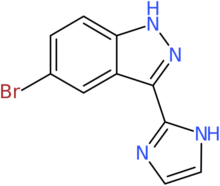 CAS: 911305-83-4 | 5-Bromo-3-(1H-imidazol-2-yl)-1H-indazole, >95%, NX68274