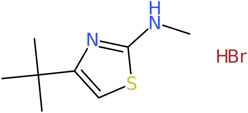 CAS: 1280787-27-0 | 4-tert-Butyl-N-methyl-1,3-thiazol-2-amine hydrobromide, >95%, NX20067