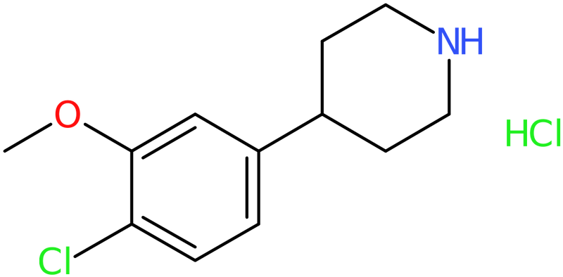 CAS: 1020276-38-3 | 4-(4-Chloro-3-methoxyphenyl)piperidine hydrochloride, >97%, NX11428