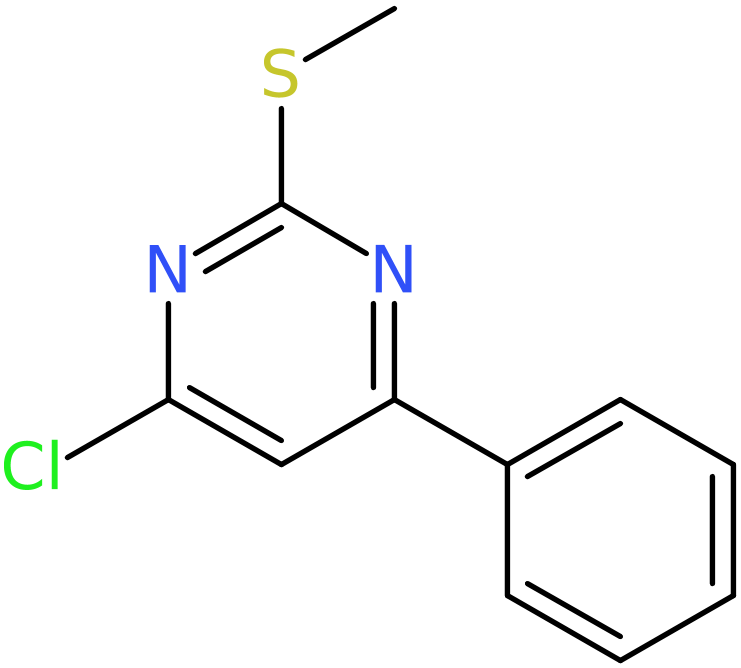 CAS: 91063-60-4 | 4-Chloro-2-methylsulfanyl-6-phenylpyrimidine, NX68249
