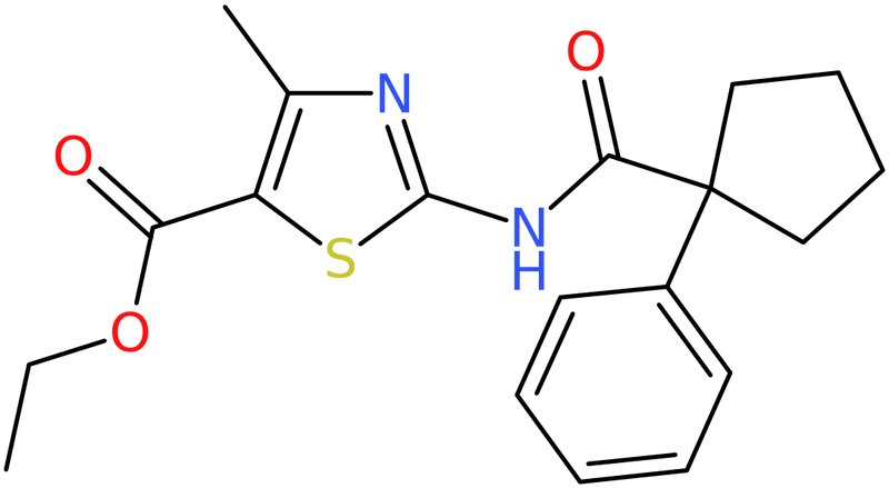 CAS: 1024162-41-1 | 4-Methyl-2-[(1-phenyl-cyclopentanecarbonyl)-amino]-thiazole-5-carboxylic acid ethyl ester, NX11553