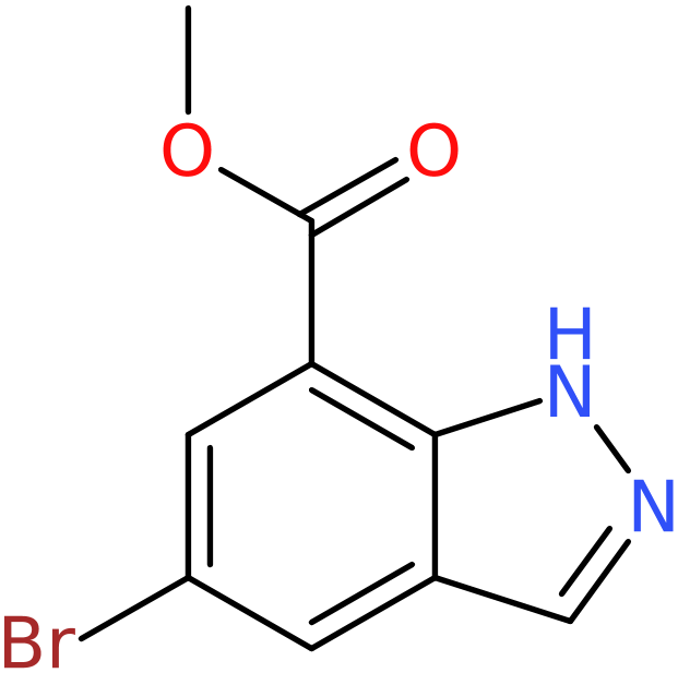 CAS: 898747-24-5 | Methyl 5-bromo-1H-indazole-7-carboxylate, NX67615