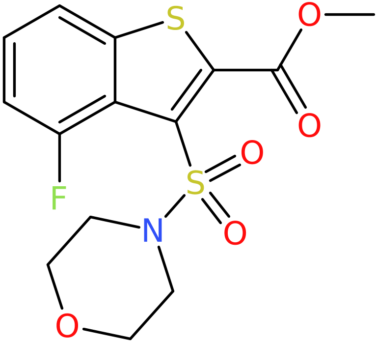 CAS: 946300-74-9 | Methyl 4-fluoro-3-morpholinosulfonyl-benzothiophene-2-carboxylate, >95%, NX70343