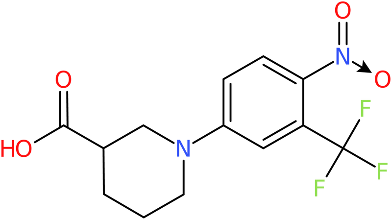 CAS: 942474-46-6 | 1-[4-Nitro-3-(trifluoromethyl)phenyl]piperidine-3-carboxylic acid, NX70128