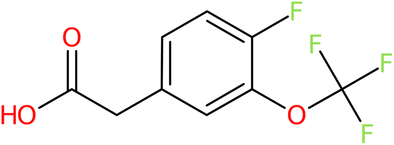 CAS: 886501-32-2 | 4-Fluoro-3-(trifluoromethoxy)phenylacetic acid, >97%, NX66807