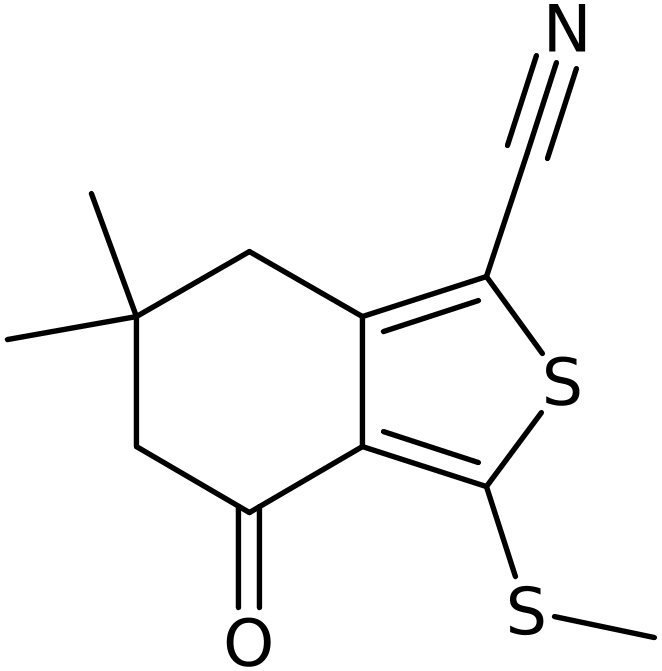 CAS: 175202-50-3 | 6,6-Dimethyl-3-(methylthio)-4-oxo-4,5,6,7-tetrahydrobenzo[c]thiophene-1-carbonitrile, NX29219